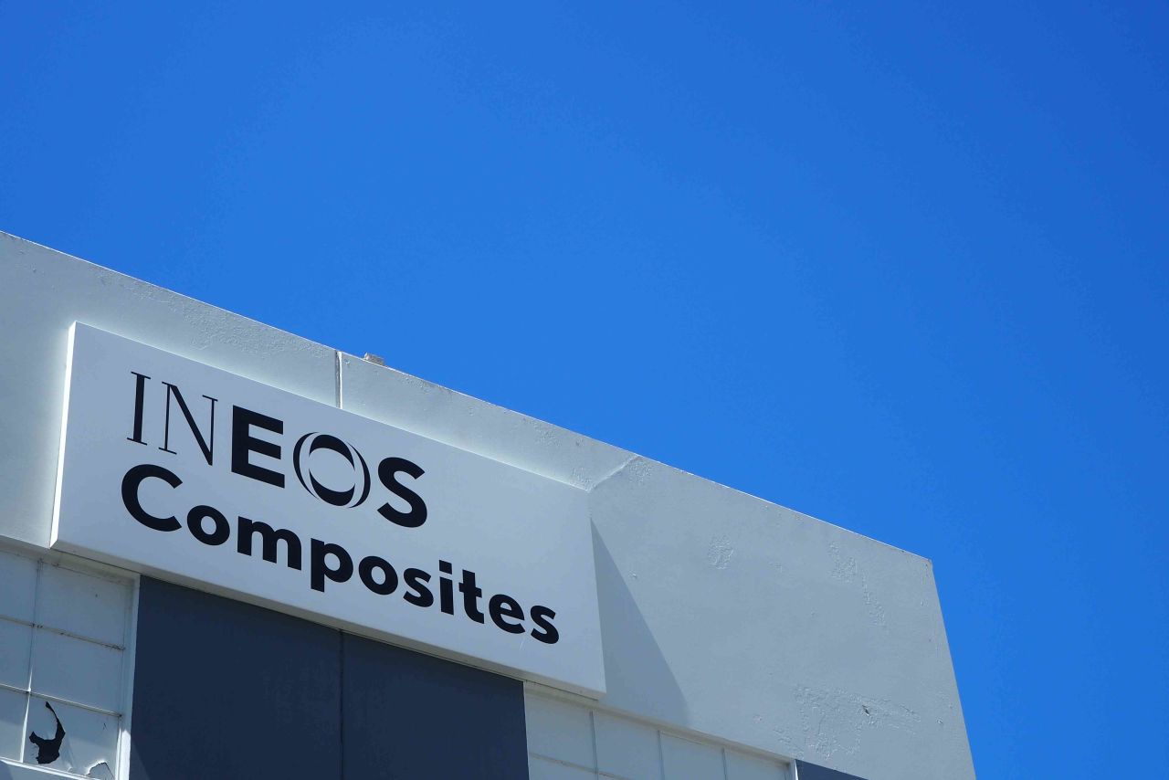 INEOS composites signage on building
